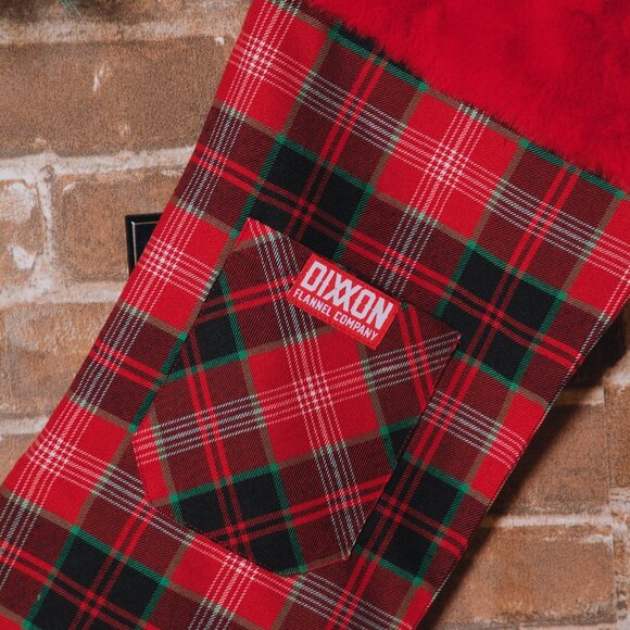 Dixxon Flannel HOLLY Christmas Stocking - Picture 2 of 2